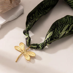 Boho Summer Boho Hecho a mano <span class=keywords><strong>Cope</strong></span> String Acero inoxidable 18K Chapado en oro Colgante Declaración DIY Collar para mujer - Product Image 2