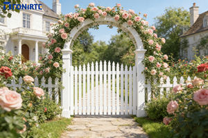 Clôture <span class=keywords><strong>tubulaire</strong></span> en acier galvanisé avec pointe en forme de lance, clôture à piquets et portail de treillis - Product Image 4