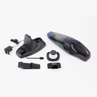 Aspirateur USB sans fil portatif, conception sans sac, fonction sèche, batterie amovible, charge rapide en 3h, utilisation en voiture et à l'hôtel