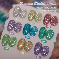 Vendeeni Nouvelle Arrivée Gel Réfléchissant Disco Pat Panting Collection 9 Couleurs OEM 5 Effets Pat Pat Ombre Gel Vernis à Ongles Coffret