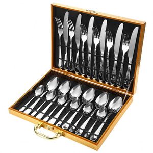 24-Pcs Royal Style Gold Disposable Stainless Steel Cutlery Set for Parties Giveaways Business Promotional Gifts - Product Image 6