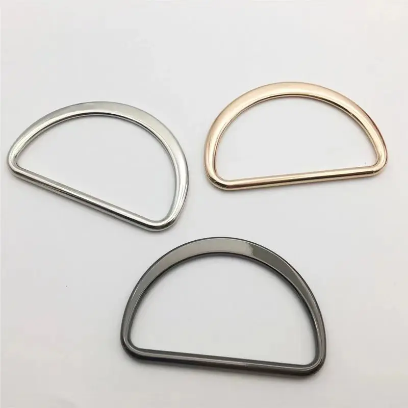 Non-Rusting Metal Alloy D-Ring Flat D-Ring Semi-Circular Ring 버클 Luggage Backpack Leather Hardware Accessories