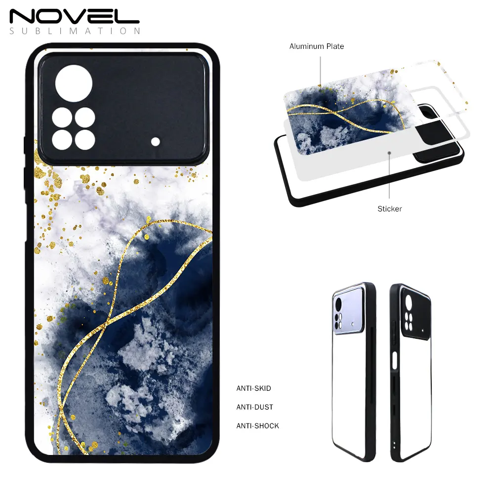 For Redmi Poco Series Custom Silicone Phone Cover 2D Sublimation blank TPU cases for Poco X4 Pro 5G