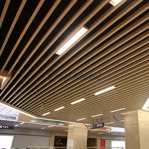 走廊机场铝管天花板供应商装饰铝挡板天花板