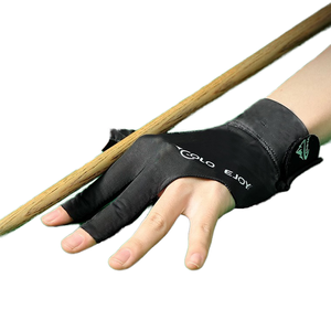 Guantes de Snooker Deportivos Ecológicos con Logotipo Personalizado al por Mayor, Antideslizantes, de 3 Dedos, Transpirables, Cómodos, Unisex - Product Image 1