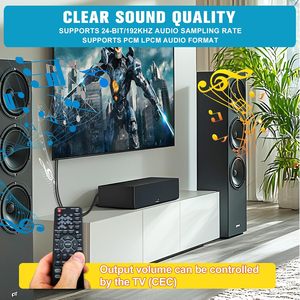 Câble convertisseur audio analogique coaxial plaqué or ARC vers <span class=keywords><strong>RCA</strong></span> avec alimentation USB, gaine en PVC, 110 cm, pour téléphone portable et haut-parleur - Product Image 4