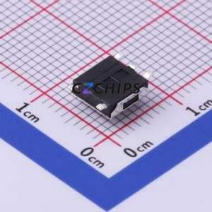 UK-B0230G31-SP25Y Tactile Switch SMD-4P,6.2x6.2mm Switch Single Pole Single Throw Round Button 2.5N Vertical Mount - Product Image 2