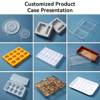 Boîte à pâtisserie carrée en plastique pour mini-gâteaux de lune, vente en gros d'usine, boîte d'emballage transparente personnalisée pour gâteaux de lune