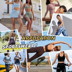 폴리에스터 스판덱스 부드럽고 통기성 인터록 브러시 극세사 요가 폴리 브러시 원단 - Product Image 3