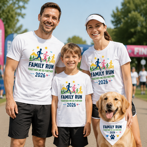 Camisetas Personalizadas para Carreras Familiares, Mezcla de Poliéster y Algodón, Camiseta Deportiva de Secado Rápido para Niños, para Eventos Escolares y Carreras Divertidas - Product Image 3