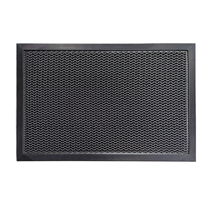 <span class=keywords><strong>Tappeto</strong></span> d'ingresso resistente con retro <span class=keywords><strong>elastico</strong></span>, antiscivolo, in gomma, con scritta 'Welcome', prodotto a macchina, in poliestere, per esterni - Product Image 1