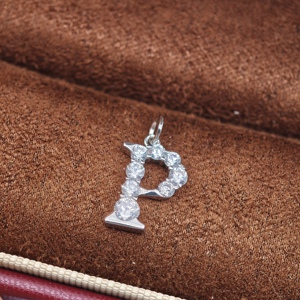 Collar con colgante de letra en plata 925 de UM Jewelry Classic para mujeres, niños, aniversarios, regalos de boda y ocasiones festivas. - Product Image 6
