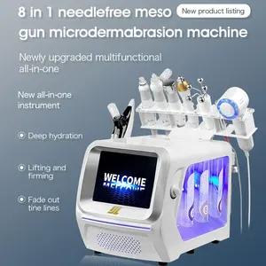 Appareil de nettoyage 8 en 1, dermabrasion, injecteur d'oxygène, machine hydro-faciale, machine faciale, aqua-peeling - Product Image 2