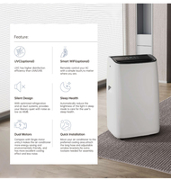 Climatiseur portable 7000 BTU avec télécommande, faible bruit, économie d'énergie, kit fenêtre pour chambre et tente, climatiseur portable A20