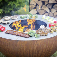 Table pour Barbecue en acier, 5 pièces, nettoyeur robuste