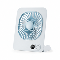 Magnetischer Adsorptions-Tischventilator mit starkem Luftstrom, wiederaufladbar für Schreibtisch, Wand, Kühlschrank
