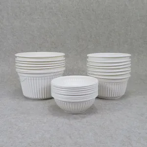 Custom Exo 450ml/650ml Microwave Disposable biodegradable instant Noodle Soup cornstarch Bowl With Lid