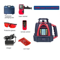 Niveaux laser rotatifs professionnels à écran LCD, auto-nivelants, 360 degrés