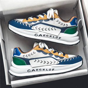 ขายส่งโลโก้ที่กําหนดเองกลางแจ้งแฟชั่นใหม่หนัง Pu สบายๆกีฬารองเท้าผู้ชายสีดํารองเท้าผ้าใบสําหรับชายวิ่งกีฬา - Product Image 4