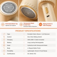 Rasoir anti-bouloches électrique 6 lames rechargeable portable pour vêtements, OEM, vente en gros