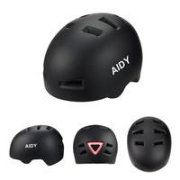 Casque de vélo de banlieue personnalisé en usine AIDY avec visière légère casque de cyclisme urbain pour les trajets quotidiens Casco de bicicleta con luz