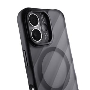 Stripe Texture Matte Lens Protect <b>Camera</b> Protector Transparent Wireless Charging Mobile Phone Cases For iPhone 17 Anti-Shock - Product Image 2