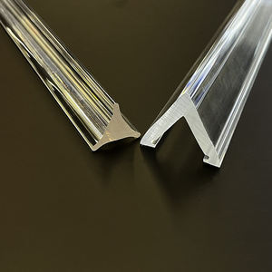 O alumínio conduzido expulso personalizado perfil Rod/barra oca triangular do difusor conduzido plástico claro do difusor PMMA - Product Image 3