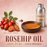 Minyak Rosehip LCHBIO 100% Murni Tanpa Pengenceran Alami Cold Pressed Unrefined Rosa Canina Chili Kelas Kosmetik