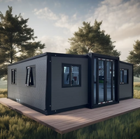Maison préfabriquée mobile de luxe portable de haute qualité de 20 pieds, maison miniature moderne pliable, conteneur extensible Hangfa pour l'utilisation d'hôtels et de bureaux