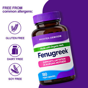 Suplemen Formula Herbal alami untuk wanita bebas Gluten kapsul Vegan bubuk ekstrak biji <span class=keywords><strong>Fenugreek</strong></span> - Product Image 3