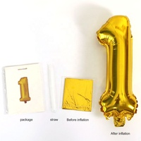 Ballons en feuille métallique de 16 pouces, couleur or, fête de la fête des mères, réveillon du Nouvel An, fournitures de fête, anniversaire, décoration de la maison et du bureau