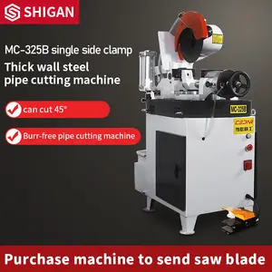Shigan MC-325B 반자동 공압 파이프 절단기 금속 파이프 강관 절단기