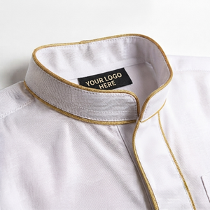Thobe décontracté en coton doux pour enfants, longueur cheville, manches longues, boutonnage frontal, style Jubba Dishdasha, idéal pour l'Aïd - Product Image 5