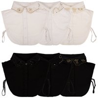 Faux col détachable Dickey col chemisier demi-chemises Peter Pan Faux faux col pour les femmes