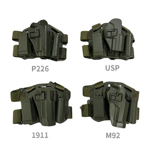 Funda táctica DFG17 verde de extracción rápida, de cintura baja, doble retención, para muslo y cintura, de doble uso, equipo táctico para exteriores - Product Image 5