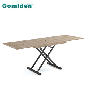 <span class=keywords><strong>Tavolino</strong></span> lungo trasformabile in legno naturale per caffè con ruote nascoste per spazi domestici - Product Image 5