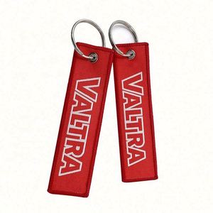 High Quality Custom Fabric Embroidery Crew Keychain Embroidered Flight Keyring - Product Image 1