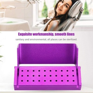 Caja de Desinfección, Estuche de Desinfección de Aluminio con 30 Orificios, Soporte para Fresas Dentales, Autoclavable, Herramienta para Dentistas - Product Image 5