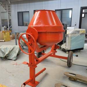 เครื่องผสมคอนกรีตแนวตั้งขนาดเล็กพร้อมเครื่องยนต์มืออาชีพเครื่องผสมซีเมนต์สี่ล้อ - Product Image 3