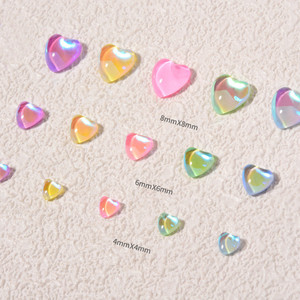 Destly Mixed Heart Shape Nail Rhinestones 3 Size 20pcs/<b>box</b> 3D Rhinestones Art Decorations Candy Love Crystal Style - Product Image 6