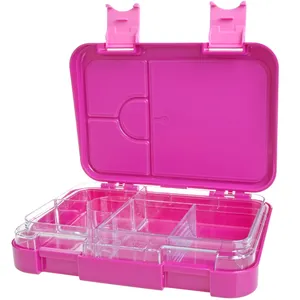 AOHEA Food Grade Kids Bento 4 Or 6 Compartments Bento Lunch Box 100% BPA Free Bento Box School Outside