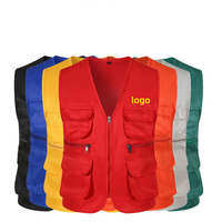 Veste Gilet de Pêche, de Photographie et de Journalisme Multi-Poches Écologique Chauffée pour l'Automne, Logo Personnalisé Unisexe en Gros