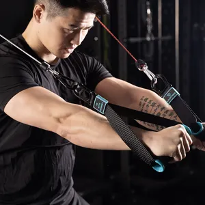 Pemasangan mudah dengan rak listrik ikat resistensi Gym alat latihan menangani menarik pegangan