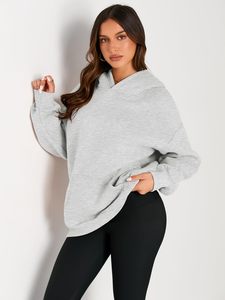 Sweatshirts à capuche personnalisés pour femmes Pulls en molleton surdimensionnés Printemps Coton épais Rose Gris Premium Hoodies Sweets Ladies - Product Image 2