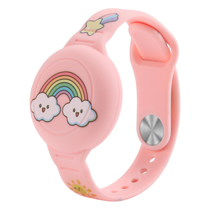 สายรัดข้อมือซิลิโคนกันน้ำสำหรับเด็ก พร้อม AirTag ซ่อนในตัว หมุนได้ 360 องศา °   ที่ยึดเครื่องติดตามน้ำหนักเบาพร้อมการปกป้องแบบเต็มรูปแบบ - Product Image 2
