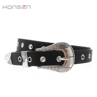 Ceinture pour dames personnalisée en gros Ceinture de style métal sauvage