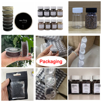 10 000 pièces/sac Micro-anneaux doublés de silicone 9 couleurs Outils d'extension capillaire Micro-perles en aluminium et silicone 4,0 mm 4,5 mm 5,0 mm 5,5 mm
