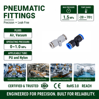 Isaiah Brand Quick Union Straight Pipe Connector Wholesaler Pneumatic Joint PU Push in Plastic Air Tube Fittings