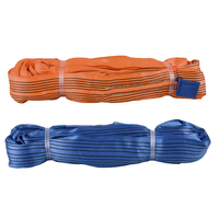 Sangle plate en polyester pour levage, sangle de grue, sangle de palan 1T 2T 3T 5T 8T 10T, sangle en sangle tissée flexible, durable et résistante à l'usure