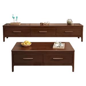 Leichter Luxus Einfacher nordischer Stil Voll massivholz <span class=keywords><strong>TV</strong></span>-Ständer Couch tisch Kleine Wohnung Wohnzimmer Niedriger Schrank - Product Image 5